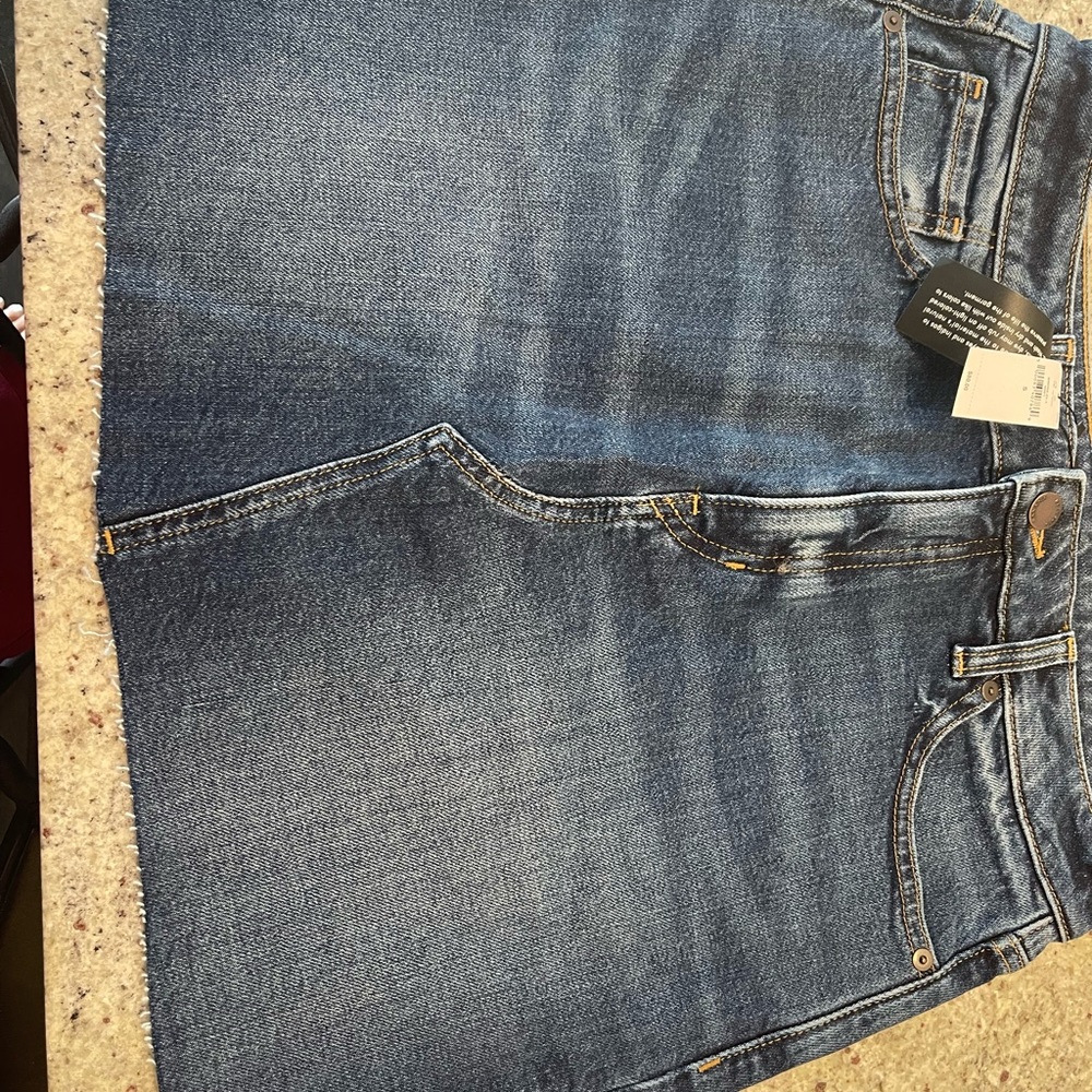 Banana Republic Denim Mini Skirt_indigo wash_size: S